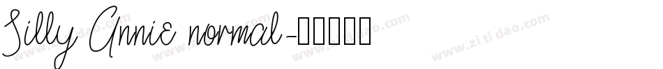 Silly Annie normal字体转换